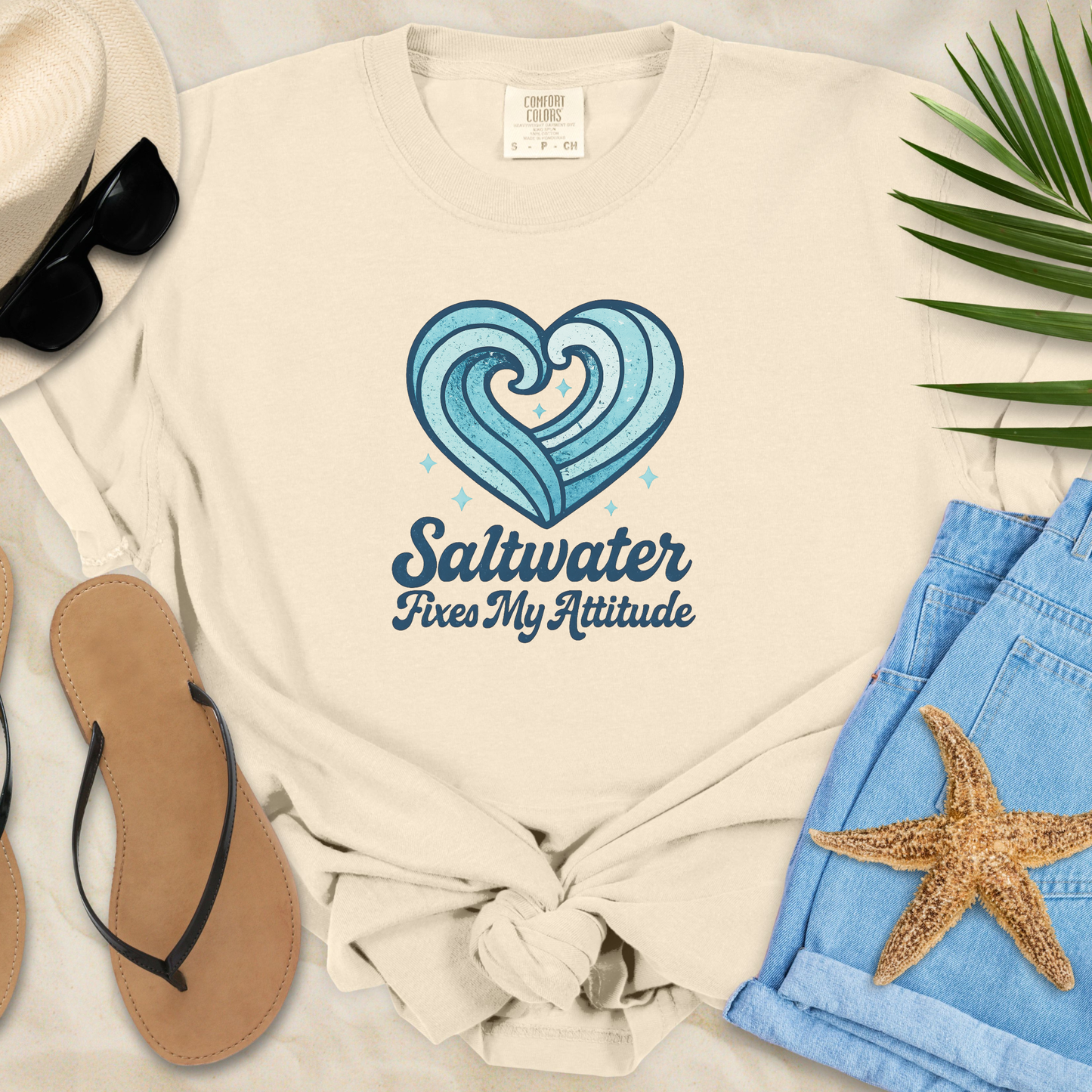Saltwater Fixes My Attitude T-Shirt