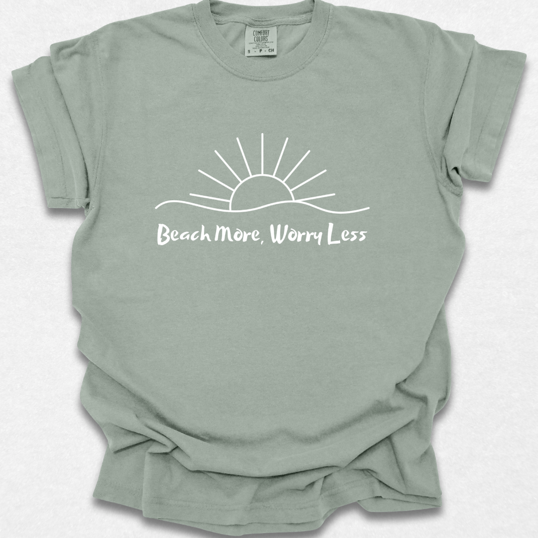 Beach More Worry Less T-shirt