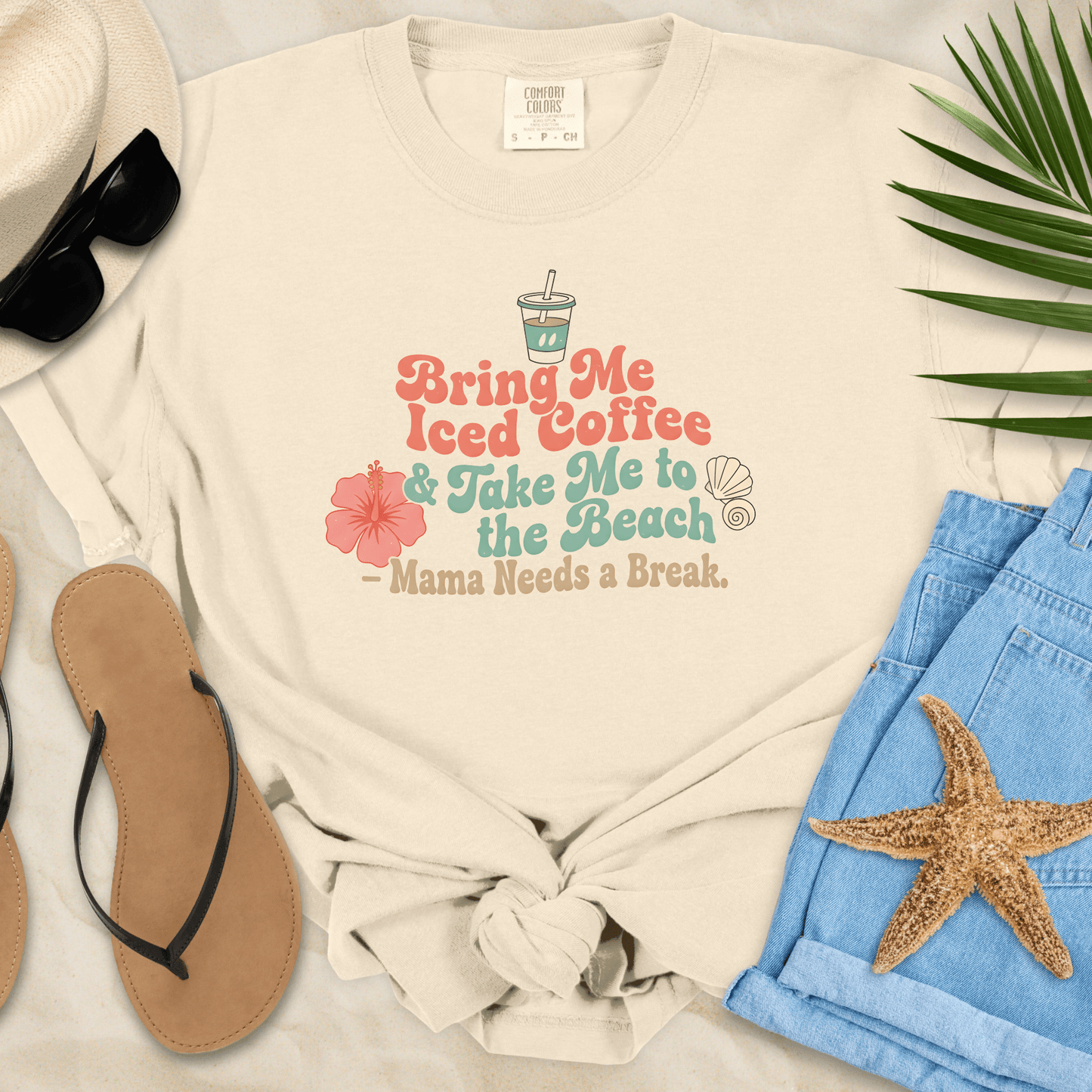 Bring Me Iced Coffee & Take Me To The Beach T-shirt