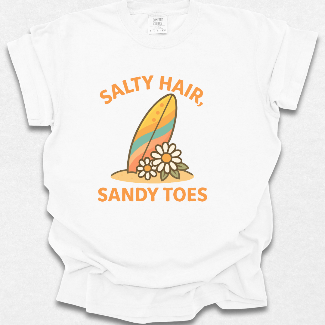 Salty Hair, Sandy Toes T-shirt