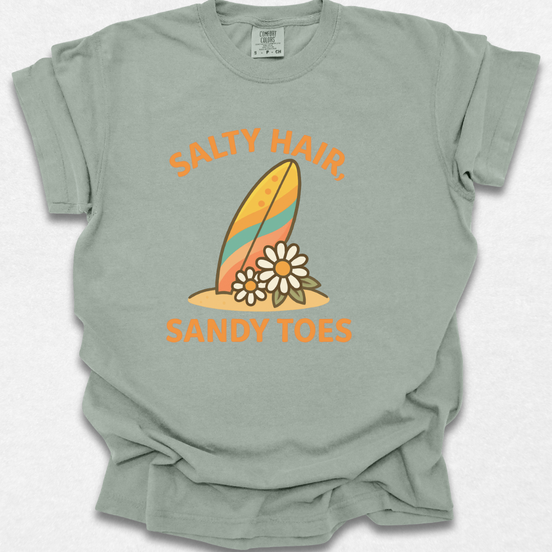 Salty Hair, Sandy Toes T-shirt