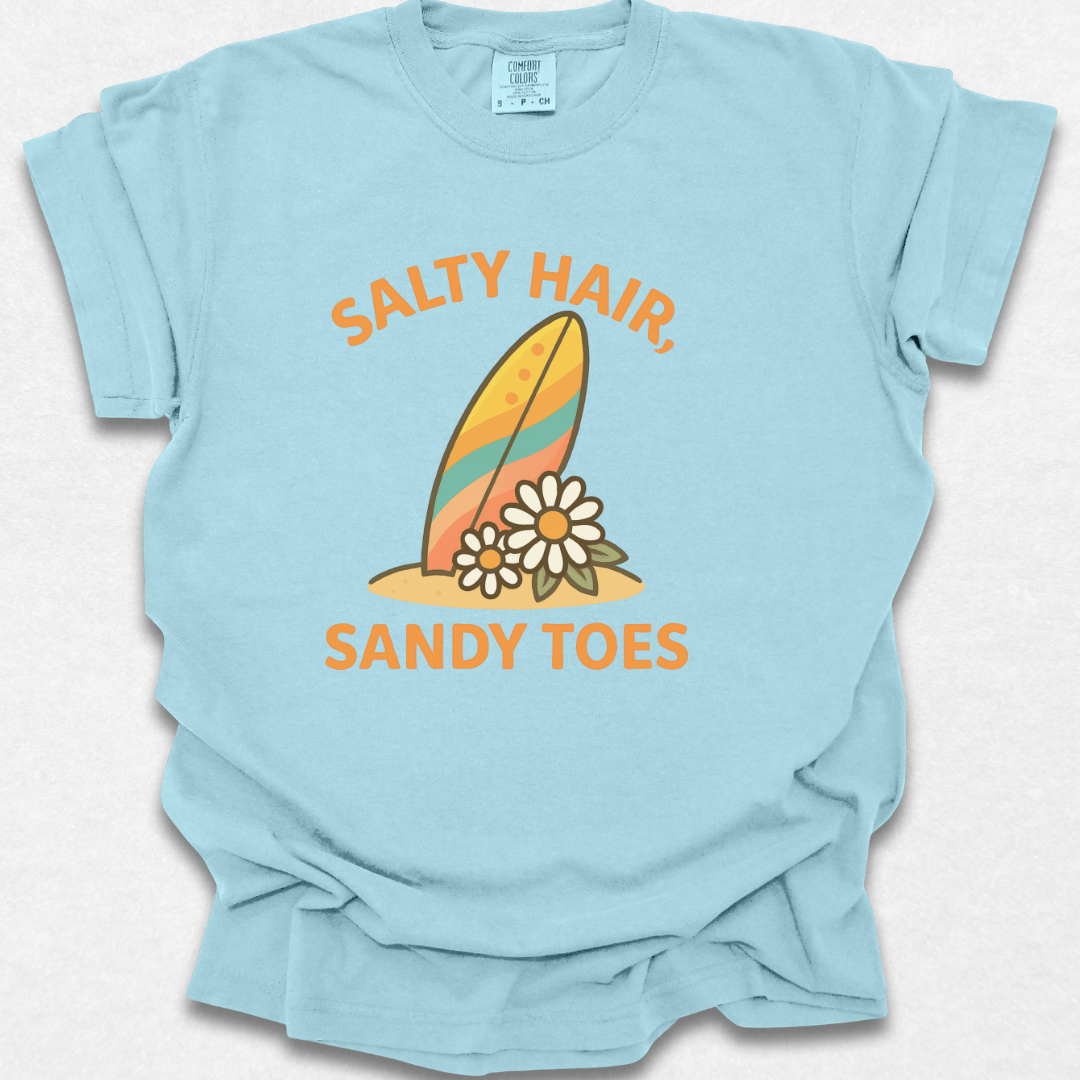 Salty Hair, Sandy Toes T-shirt