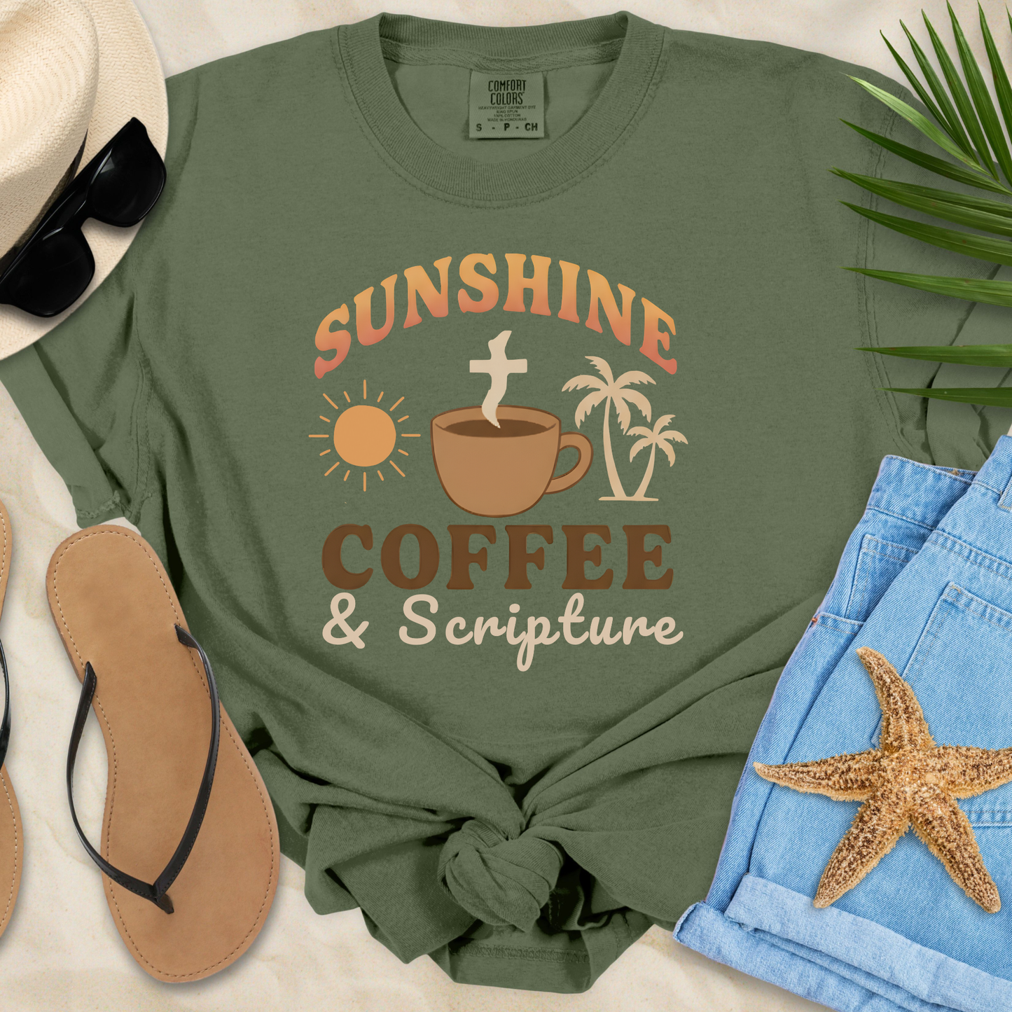 Sunshine Coffee & Scripture T-shirt