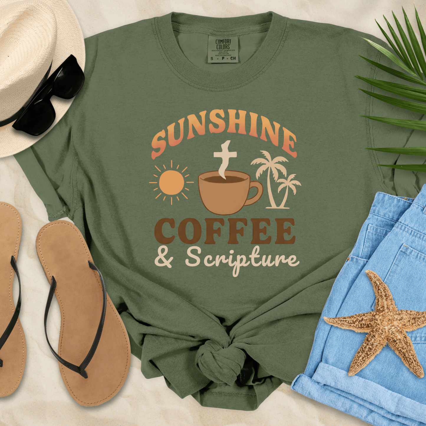 Sunshine, Coffee & Scripture T-shirt T-Shirt