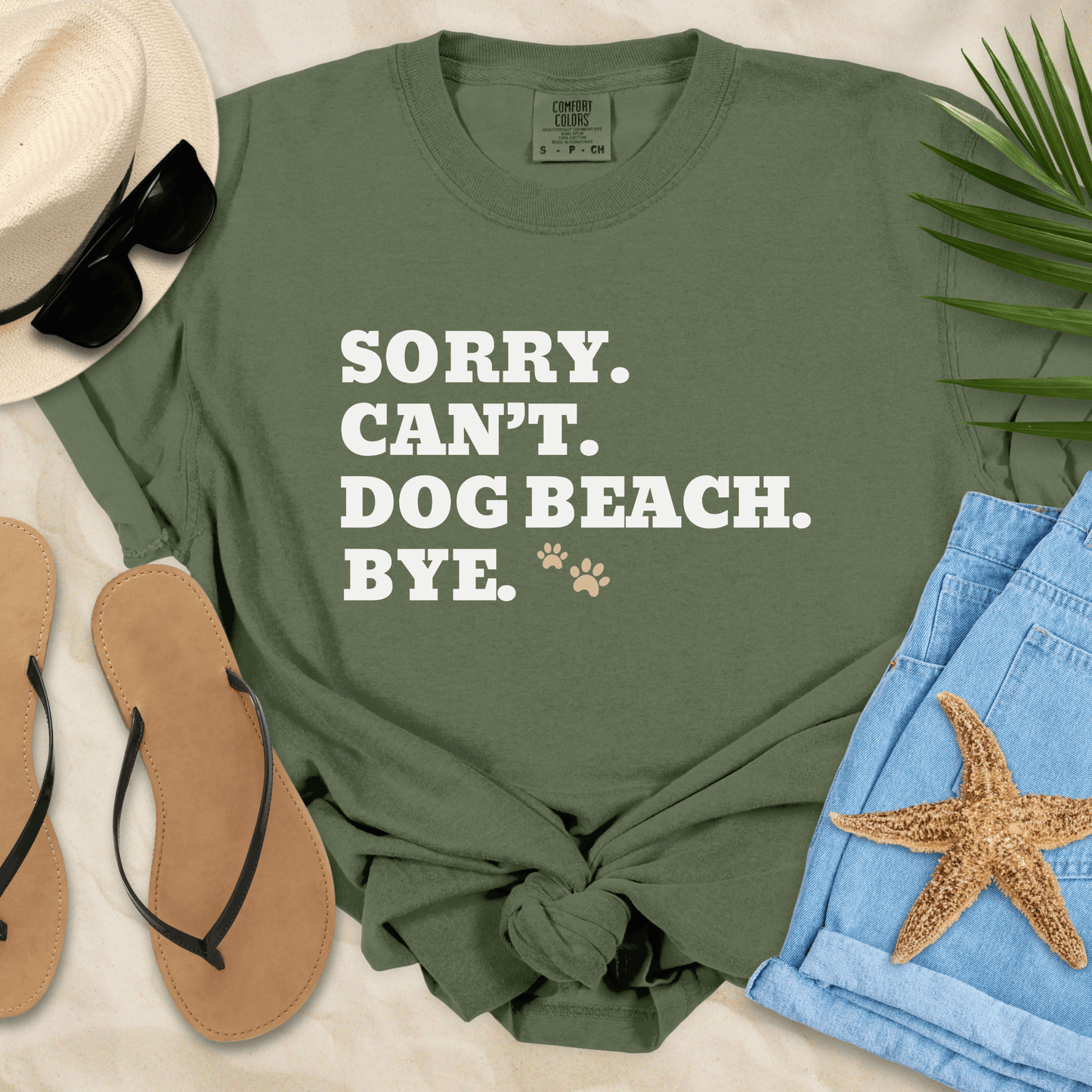 Sorry Can't Dog Beach Bye T-Shirt T-Shirt