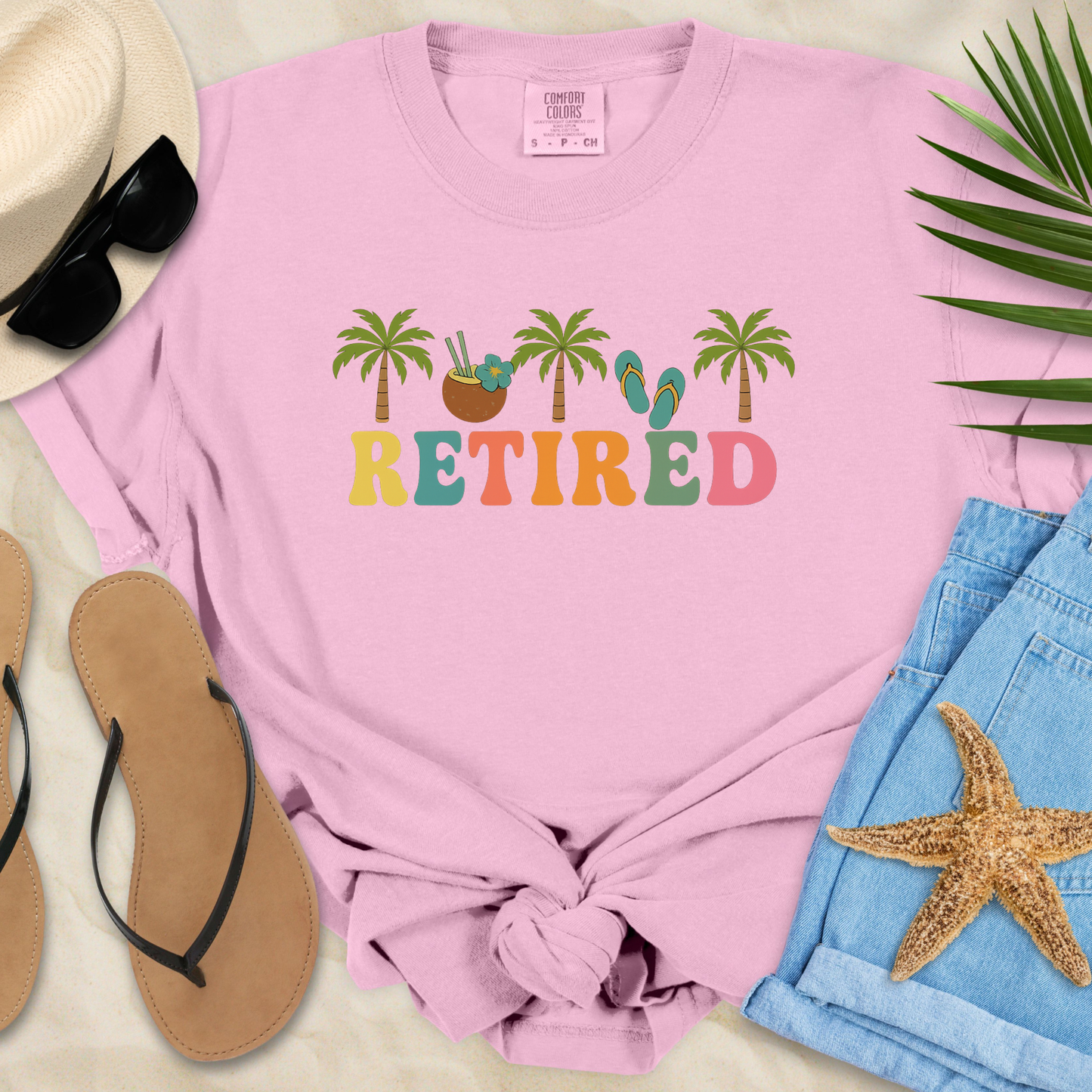 Retired - Palm Trees T-Shirt