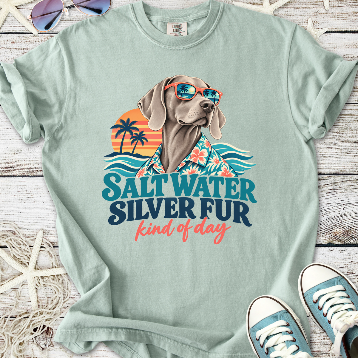 Salt Water Silver Fur T-Shirt