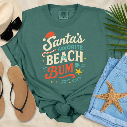 Santa's Favorite Beach Bum T-Shirt