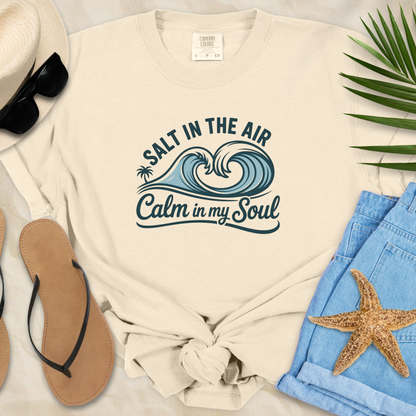 Salt In The Air Calm In My Soul T-Shirt