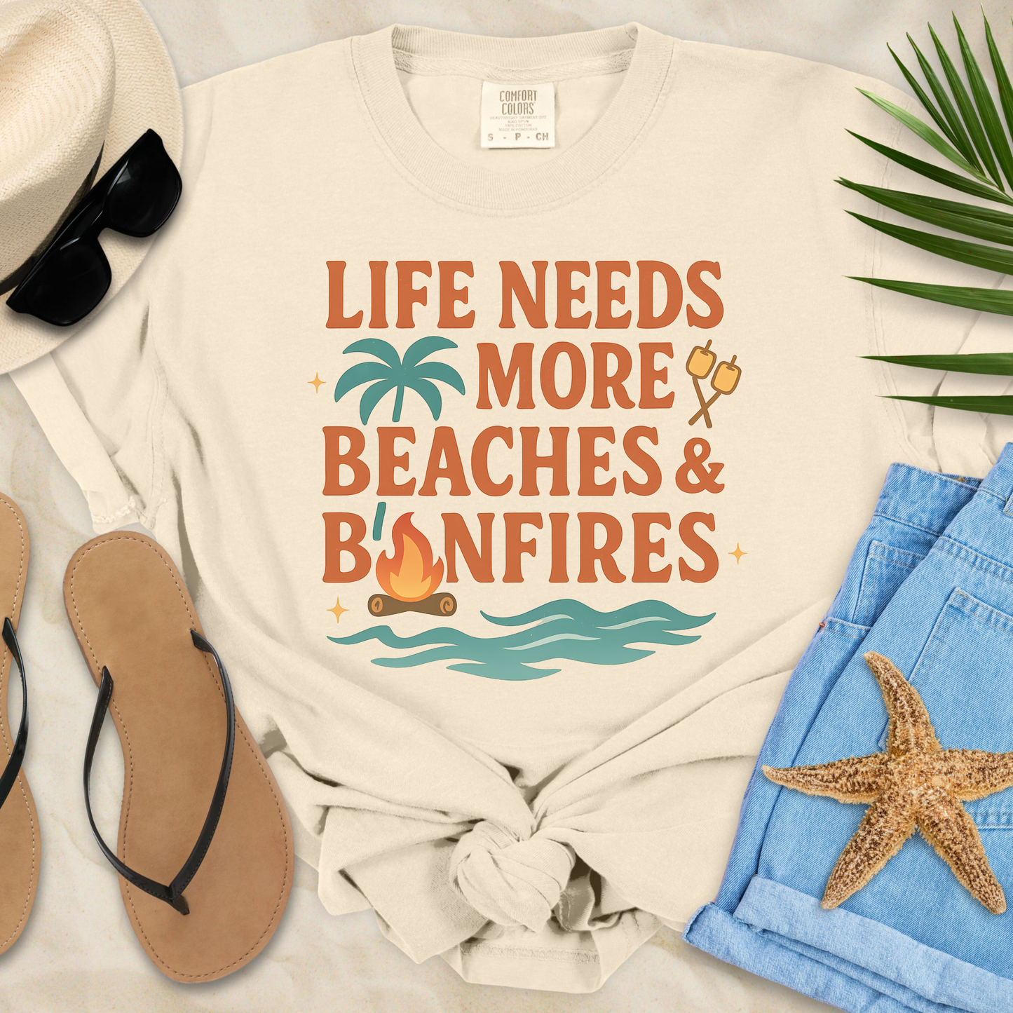 Beaches & Bonfires  T-Shirt