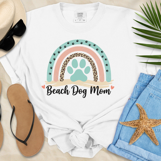 Beach Dog Mom  T-Shirt