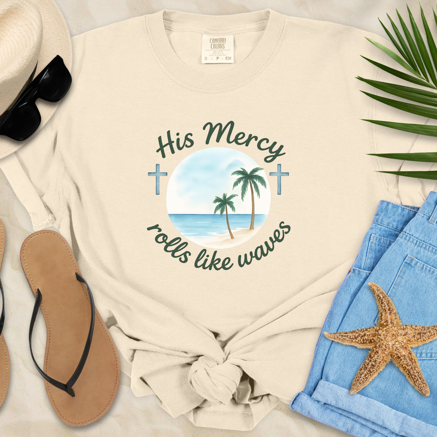 His Mercy Rolls In Waves T-Shirt
