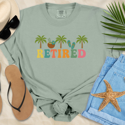 Retired - Palm Trees  T-Shirt