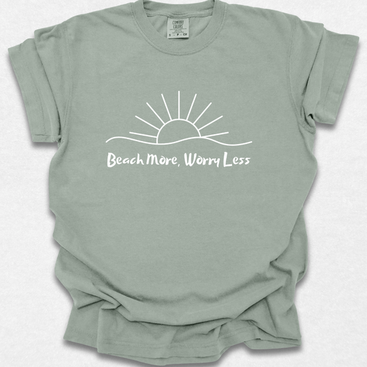 Beach More Worry Less T-shirt