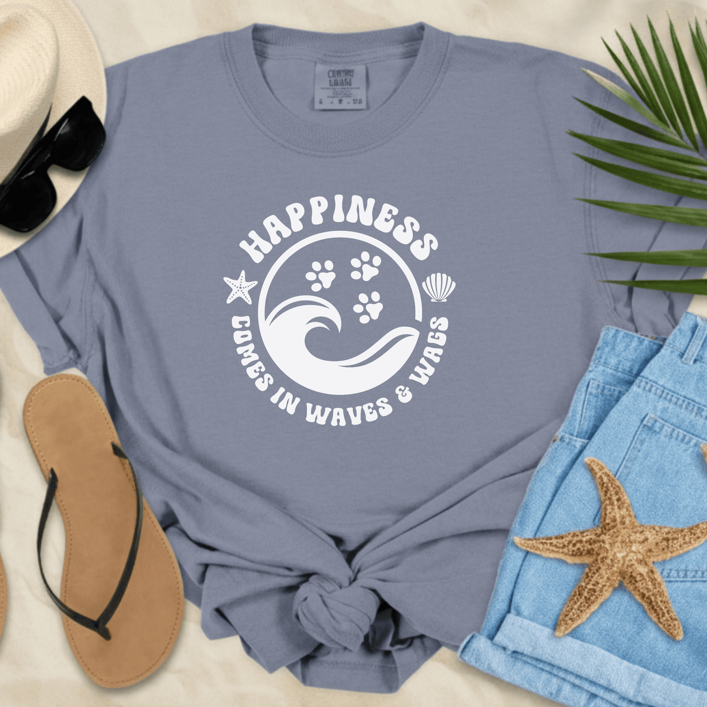 Waves & Wags T-Shirt  T-Shirt