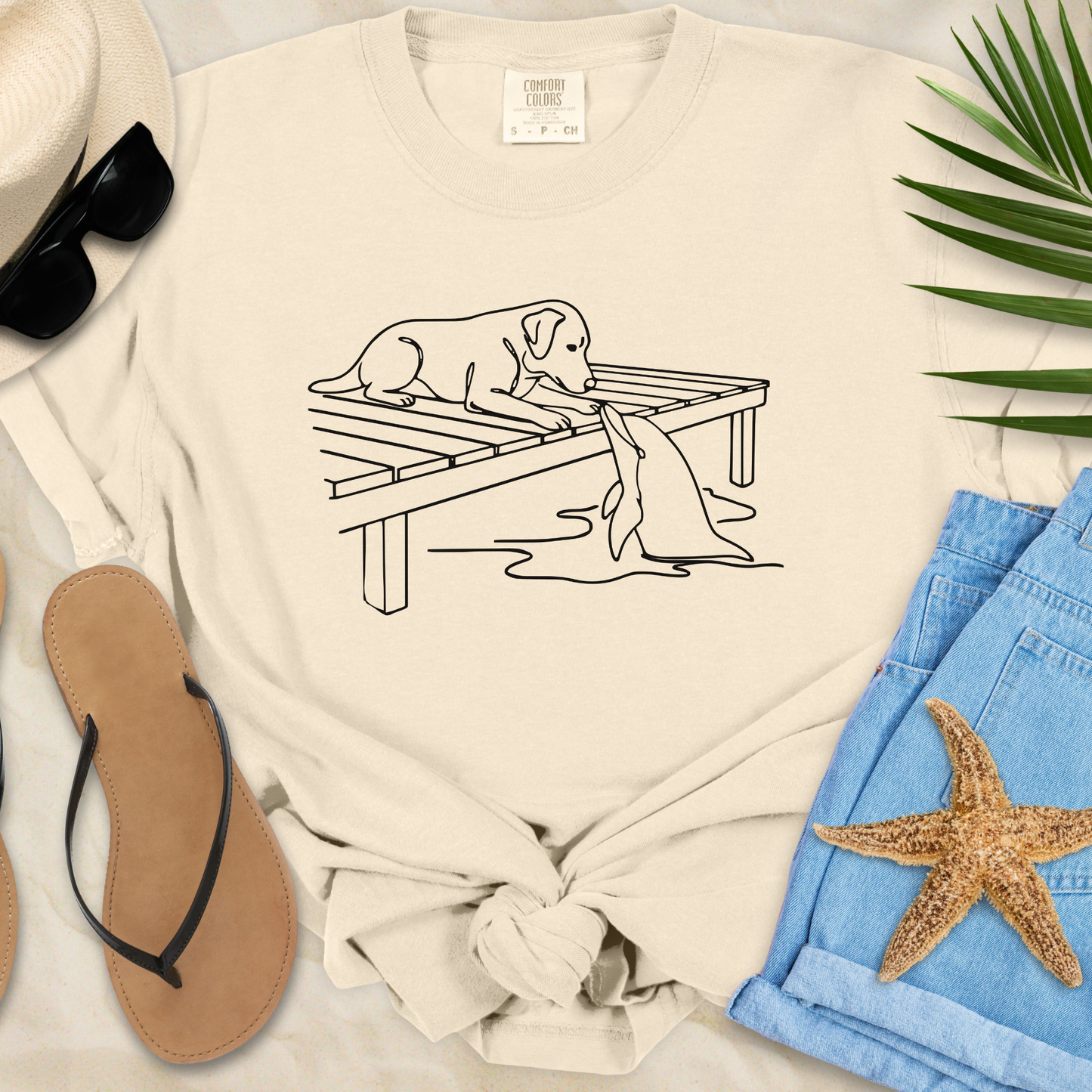 Dog & Dolphin  T-Shirt