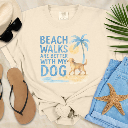 Beach Walks Are Better With My Dog T-Shirt
