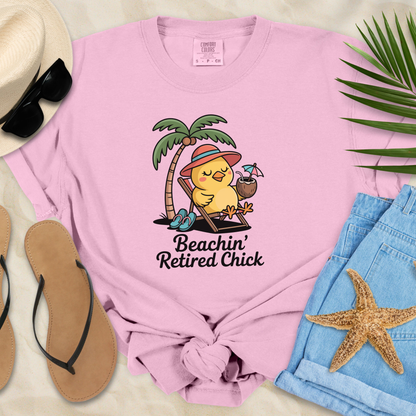 Beachin' Retired Chick  T-Shirt