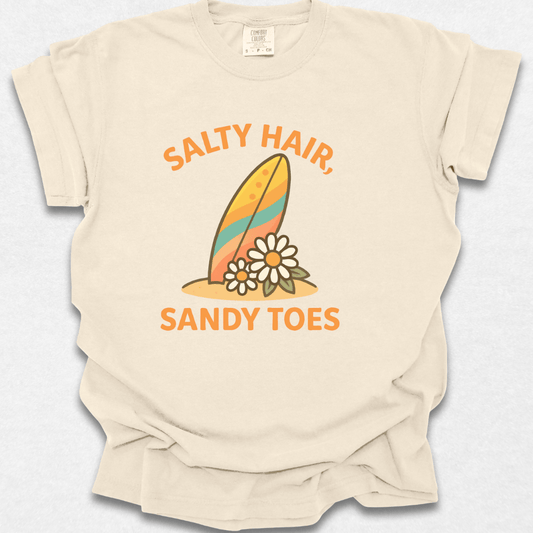Salty Hair, Sandy Toes T-shirt