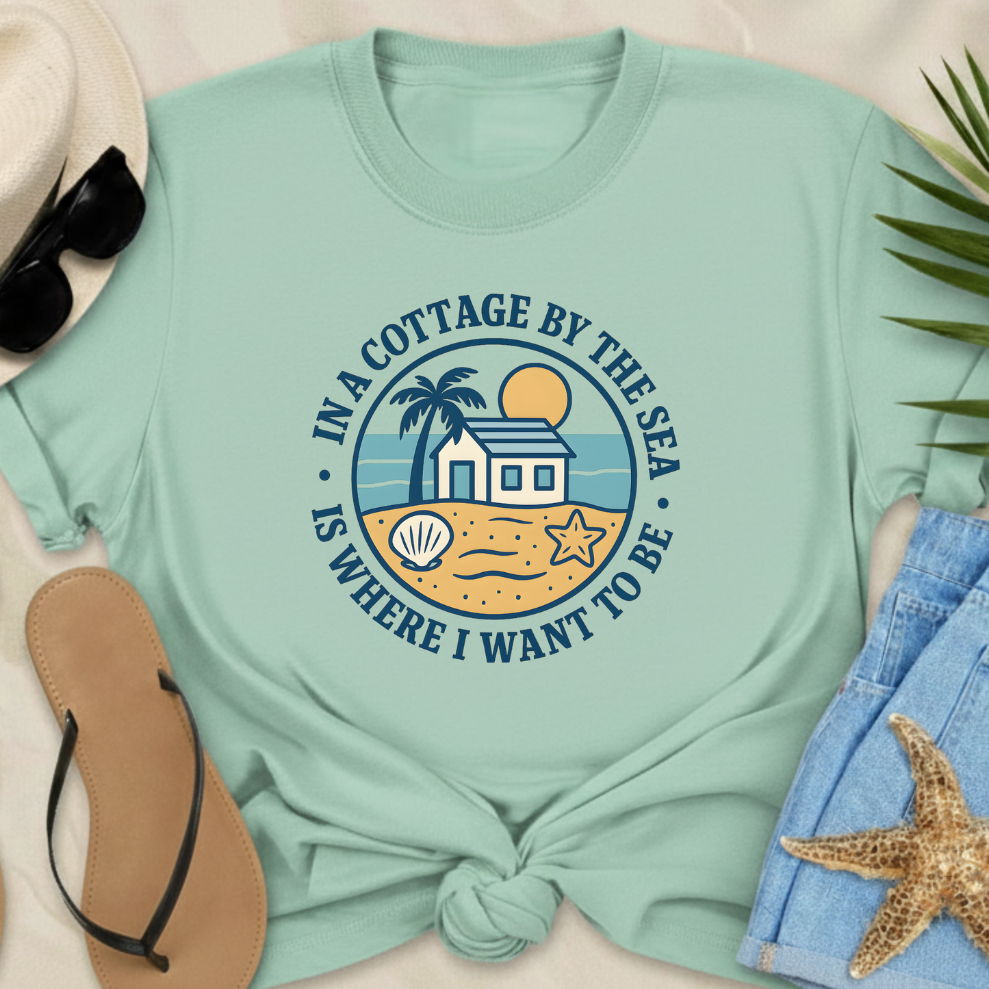In A Cottage By The Sea  T-Shirt