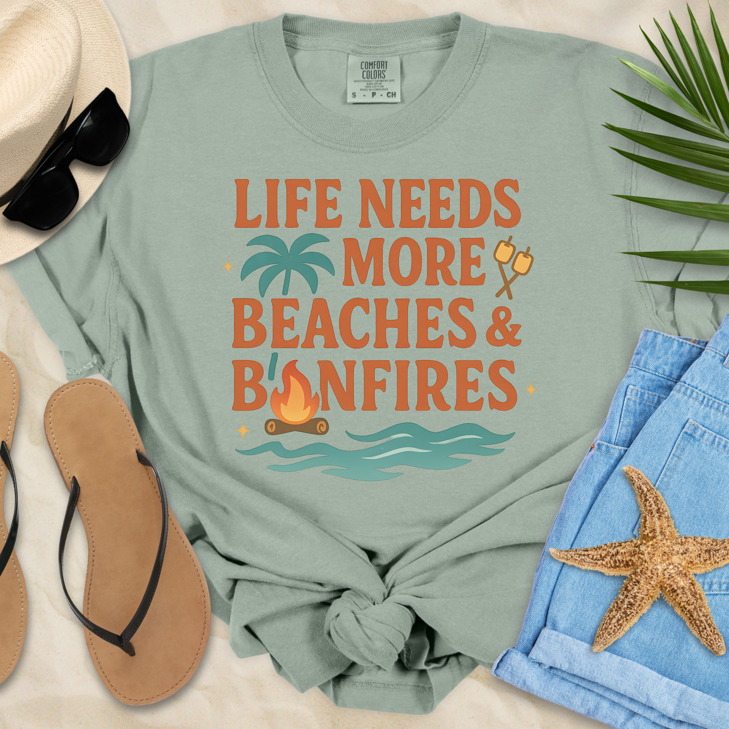 Beaches & Bonfires  T-Shirt