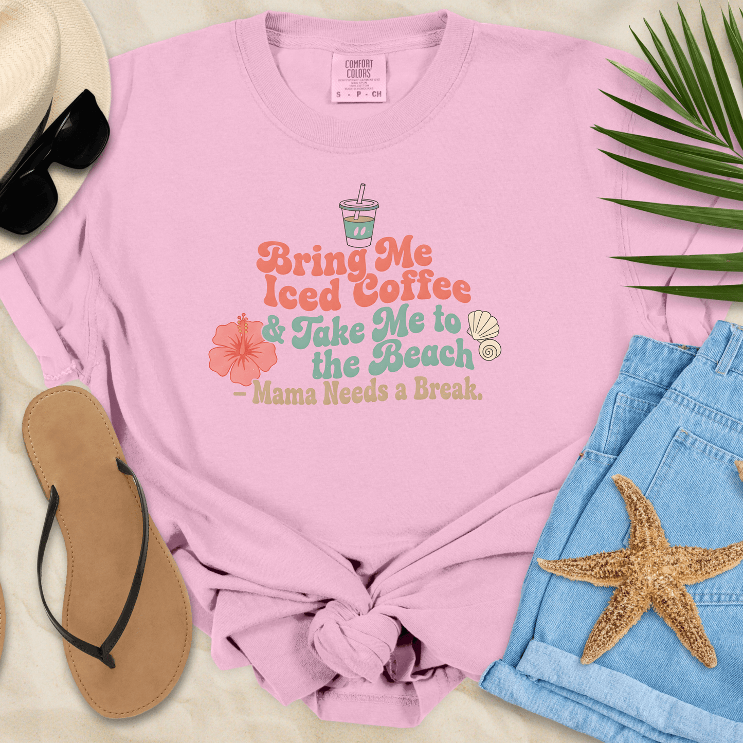 Bring Me Iced Coffee & Take Me To The Beach T-shirt