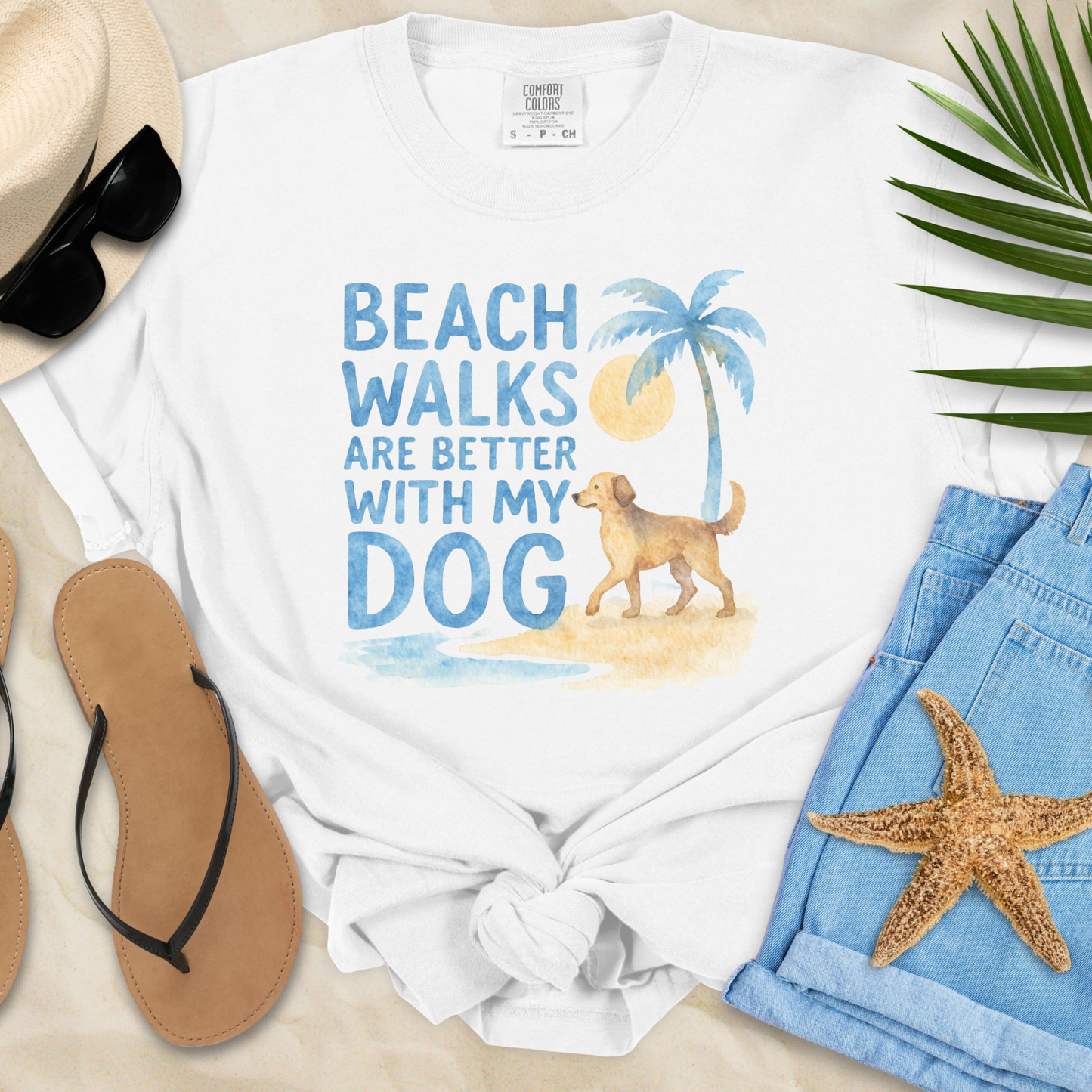 Beach Walks Are Better With My Dog T-Shirt