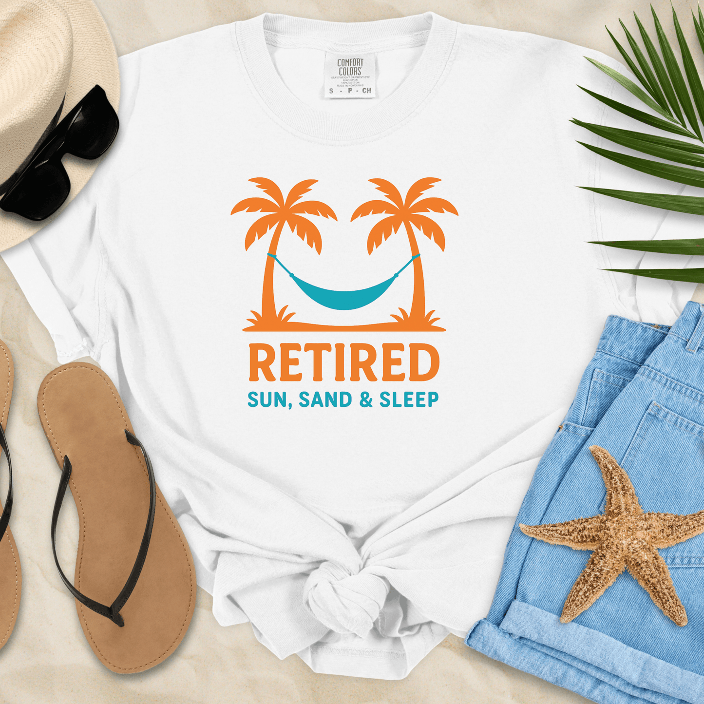 Retired - Sun, Sand, Sleep T-shirt