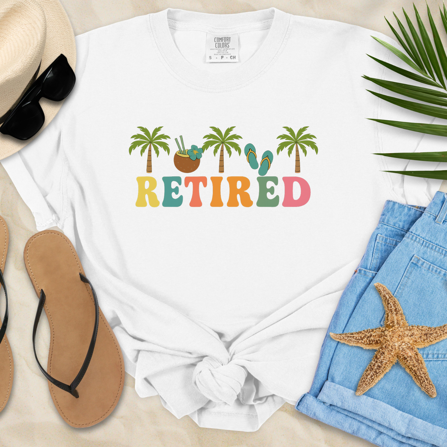 Retired - Palm Trees  T-Shirt
