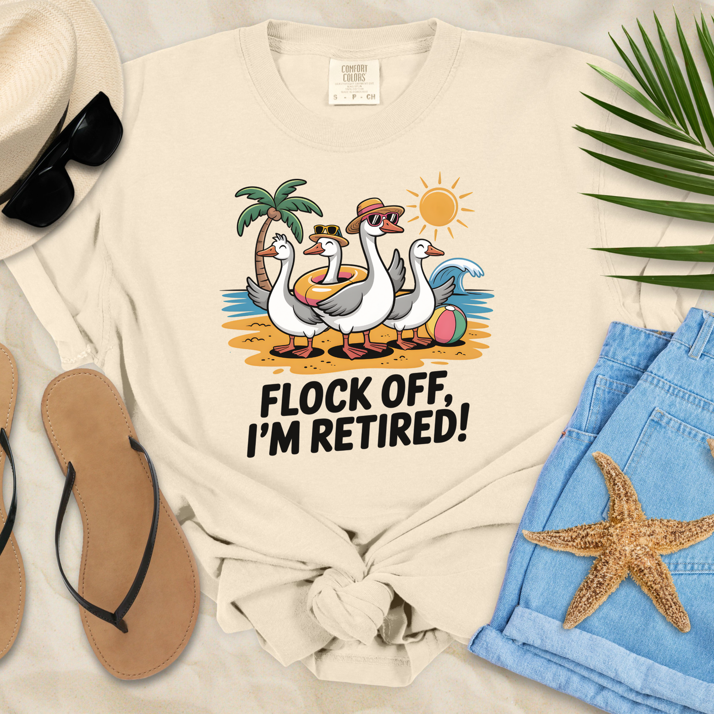 Flock Off-I'm Retired  T-Shirt