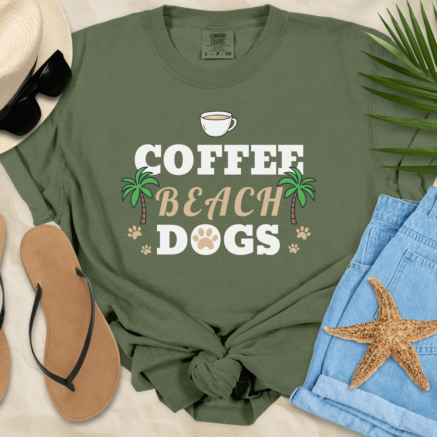 Coffee Beach Dogs T-shirt