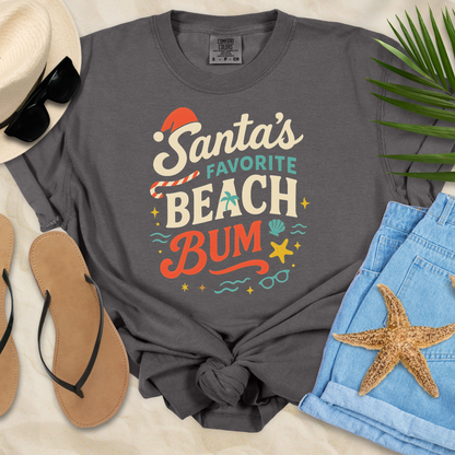 Santa's Favorite Beach Bum T-Shirt