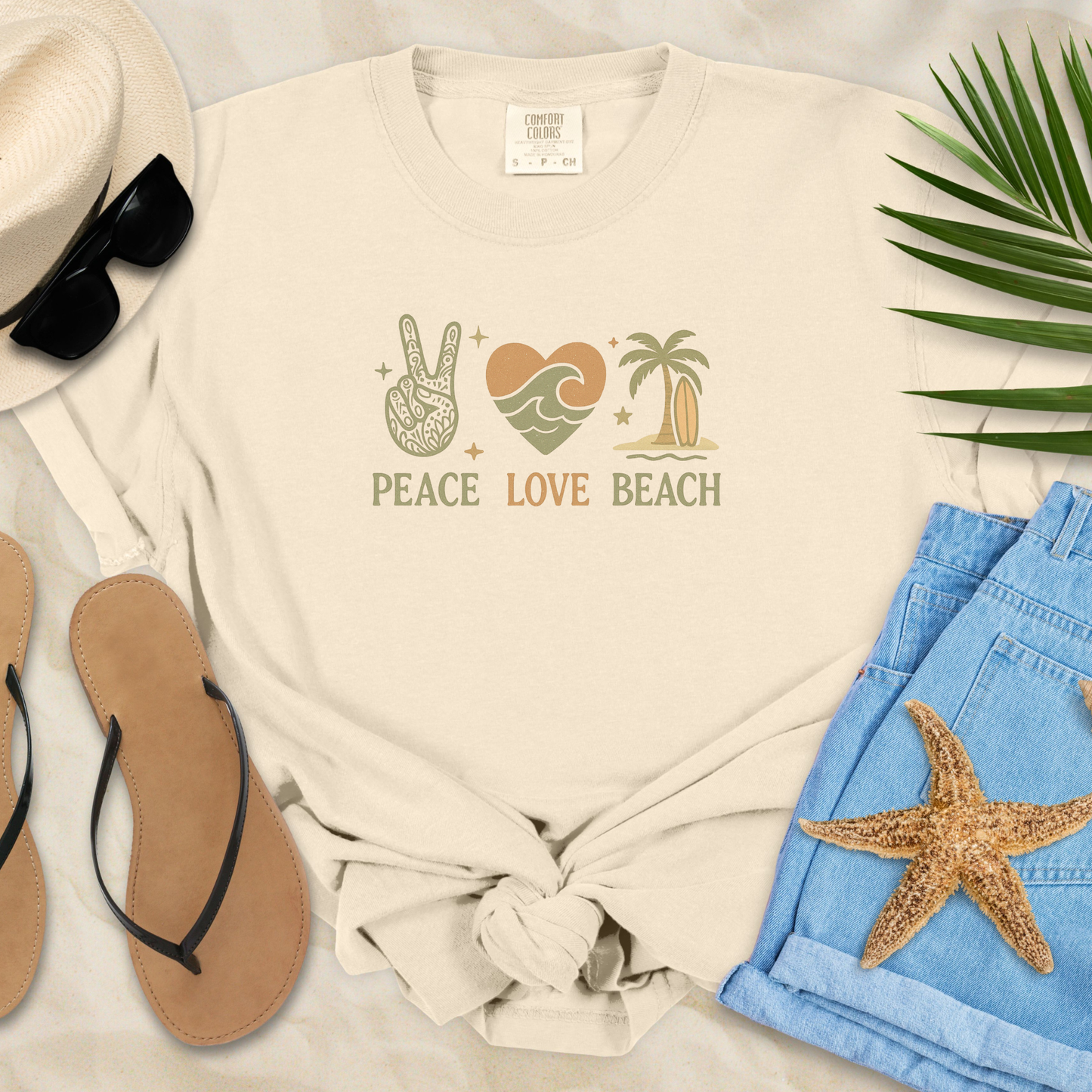 Peace Love Beach  T-Shirt