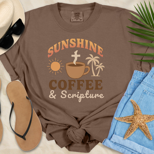 Sunshine Coffee & Scripture T-shirt