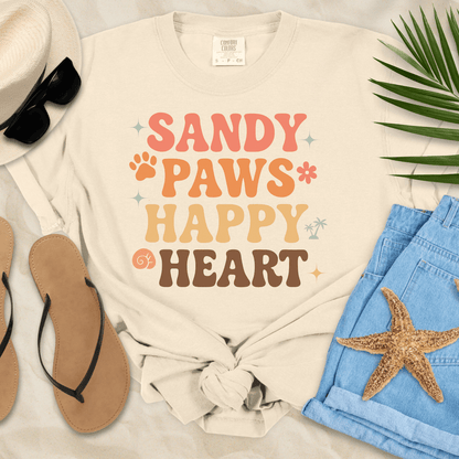 Sandy Paws Happy Heart  T-Shirt
