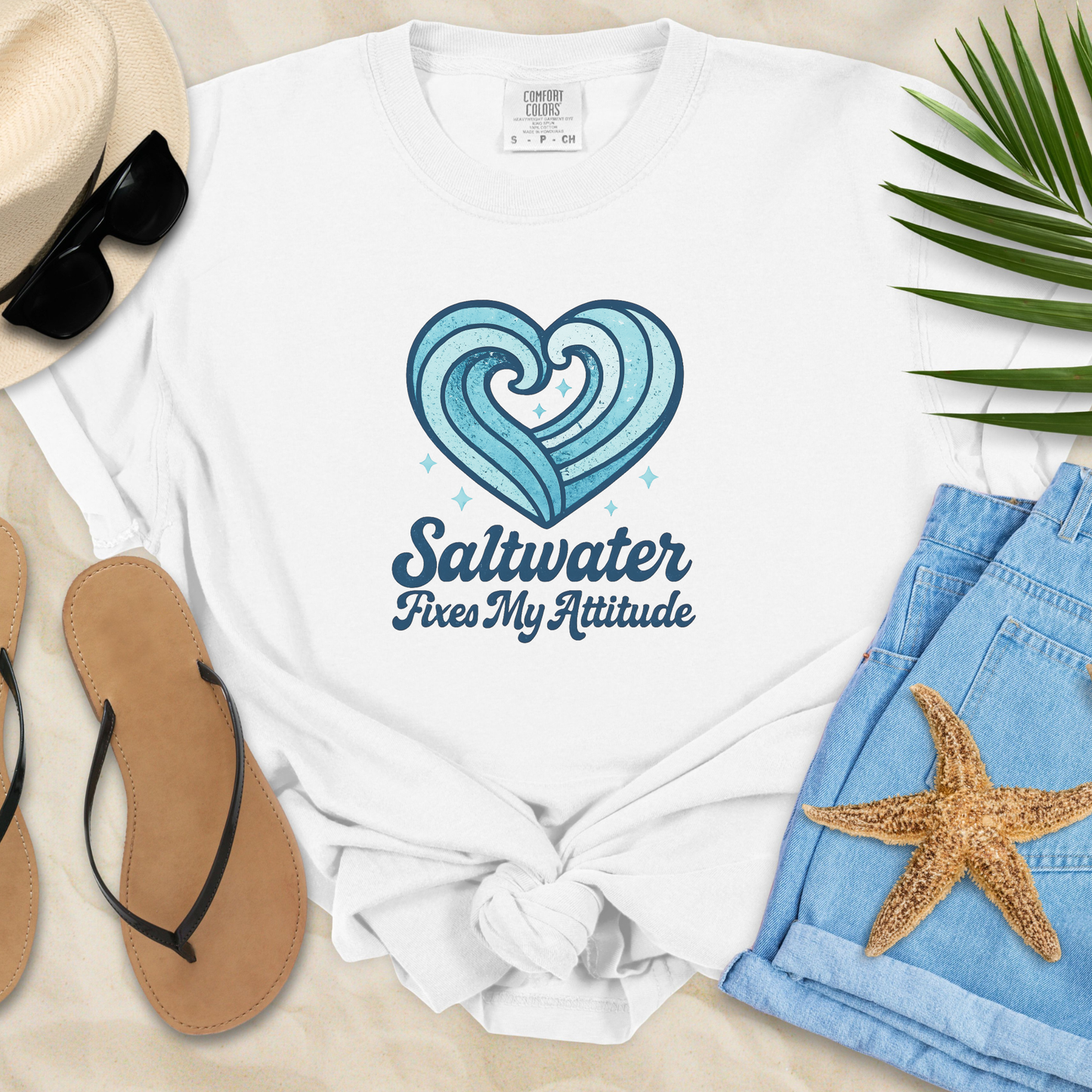Saltwater Fixes My Attitude T-Shirt
