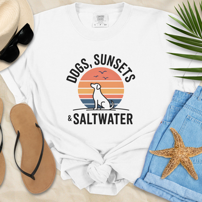 Dogs, Sunsets & Saltwater T-Shirt