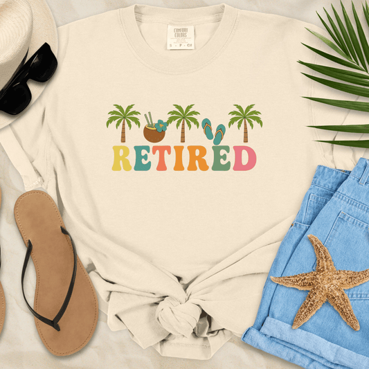 Retired - Palm Trees  T-Shirt