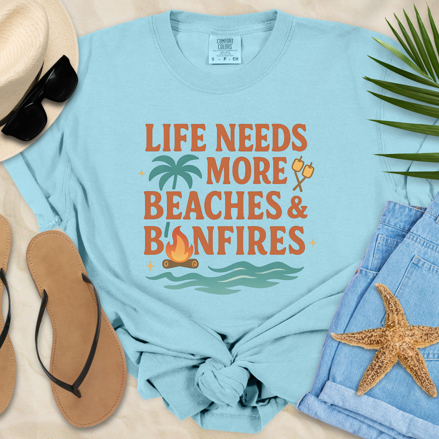 Beaches & Bonfires  T-Shirt