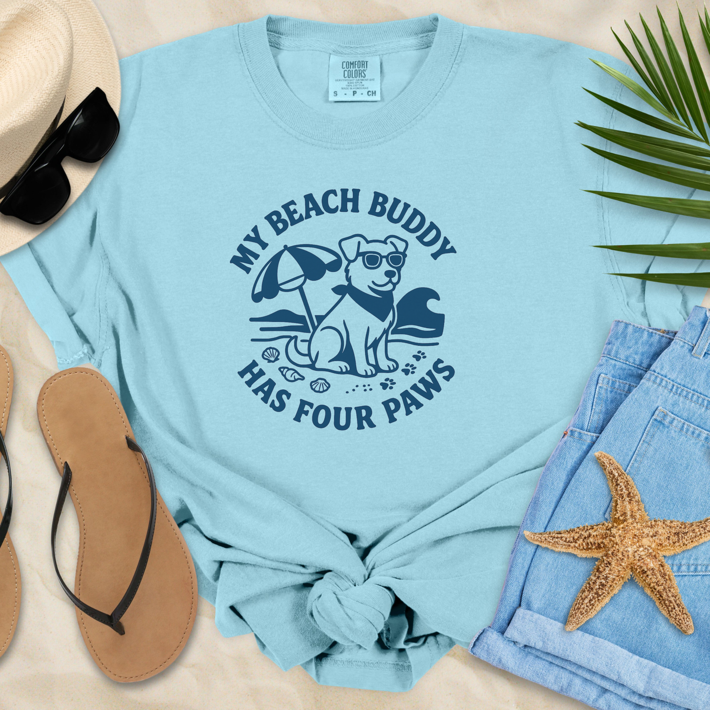 My Beach Buddy Has Four Paws T-Shirt
