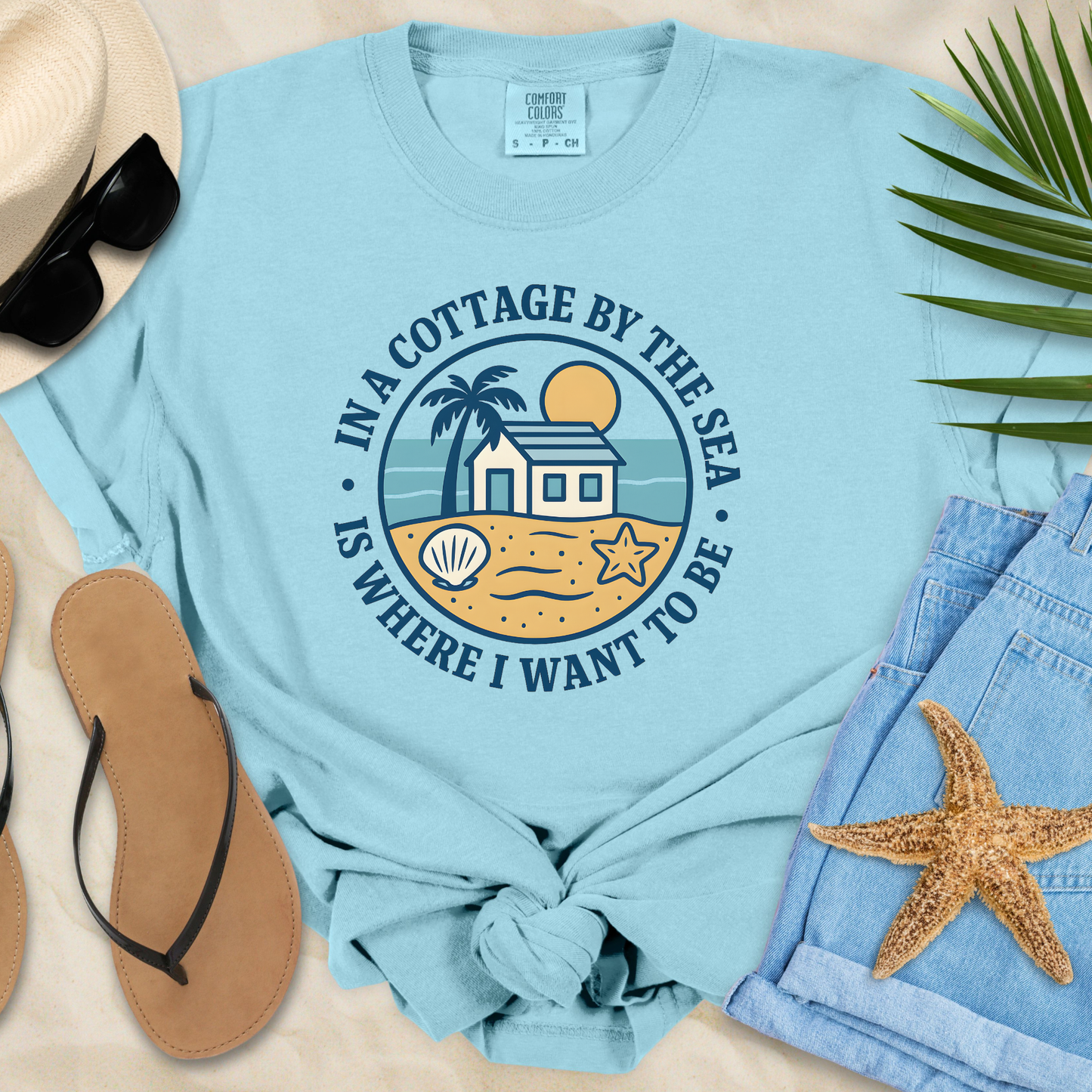 In A Cottage By The Sea  T-Shirt