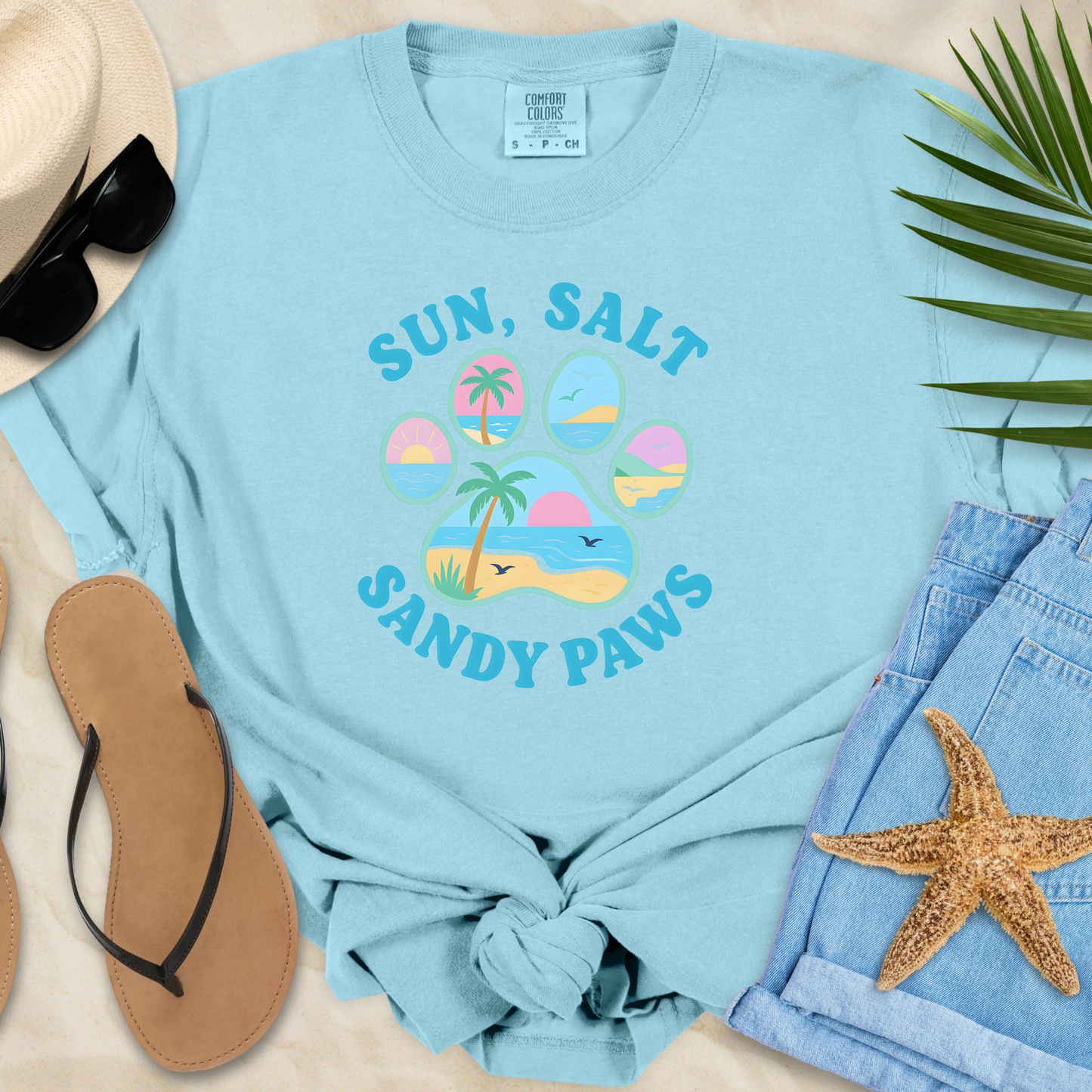Sun, Salt, Sandy Paws T-Shirt