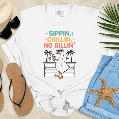 Sippin, Chillin, No Billin T-Shirt  T-Shirt