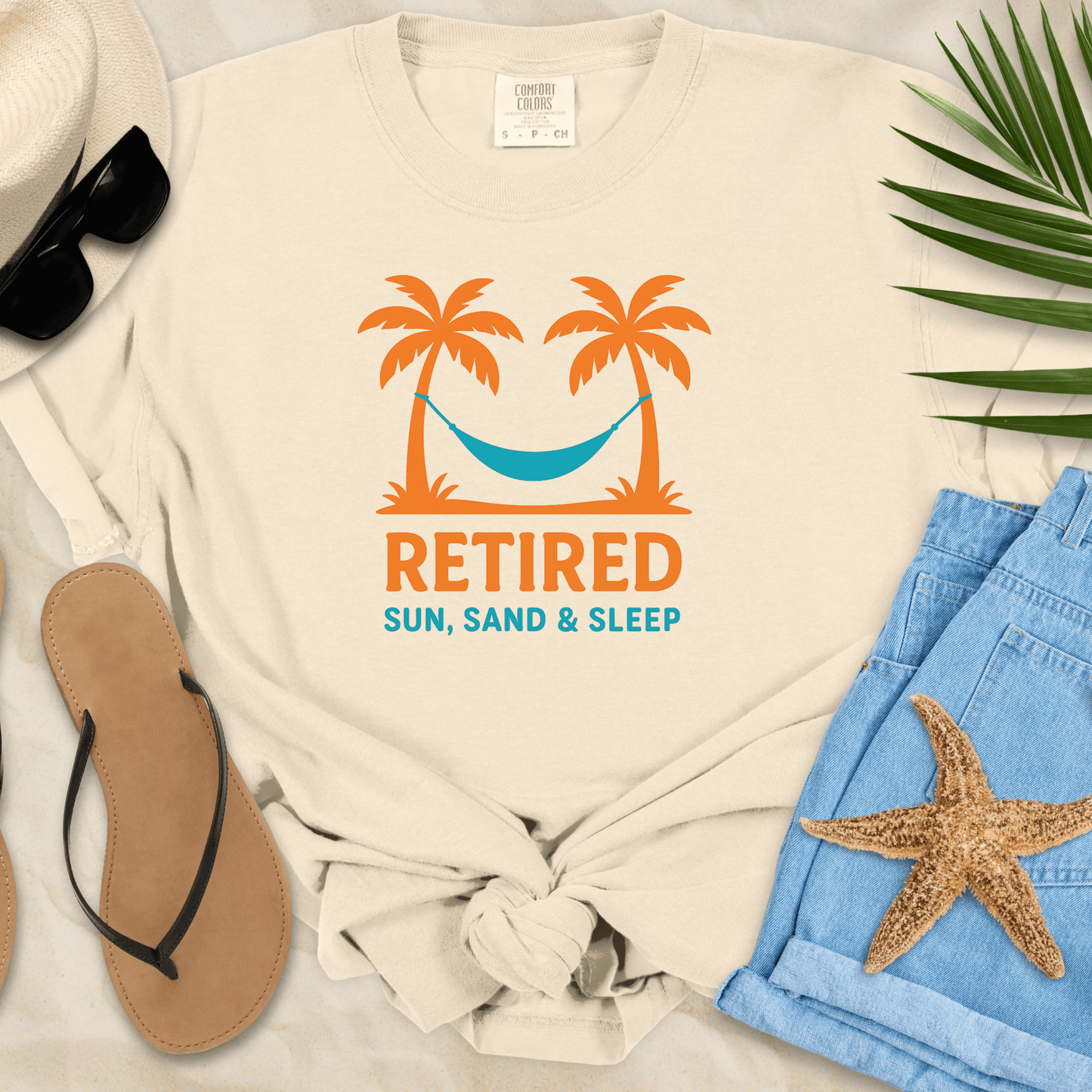 Retired - Sun, Sand, Sleep T-shirt
