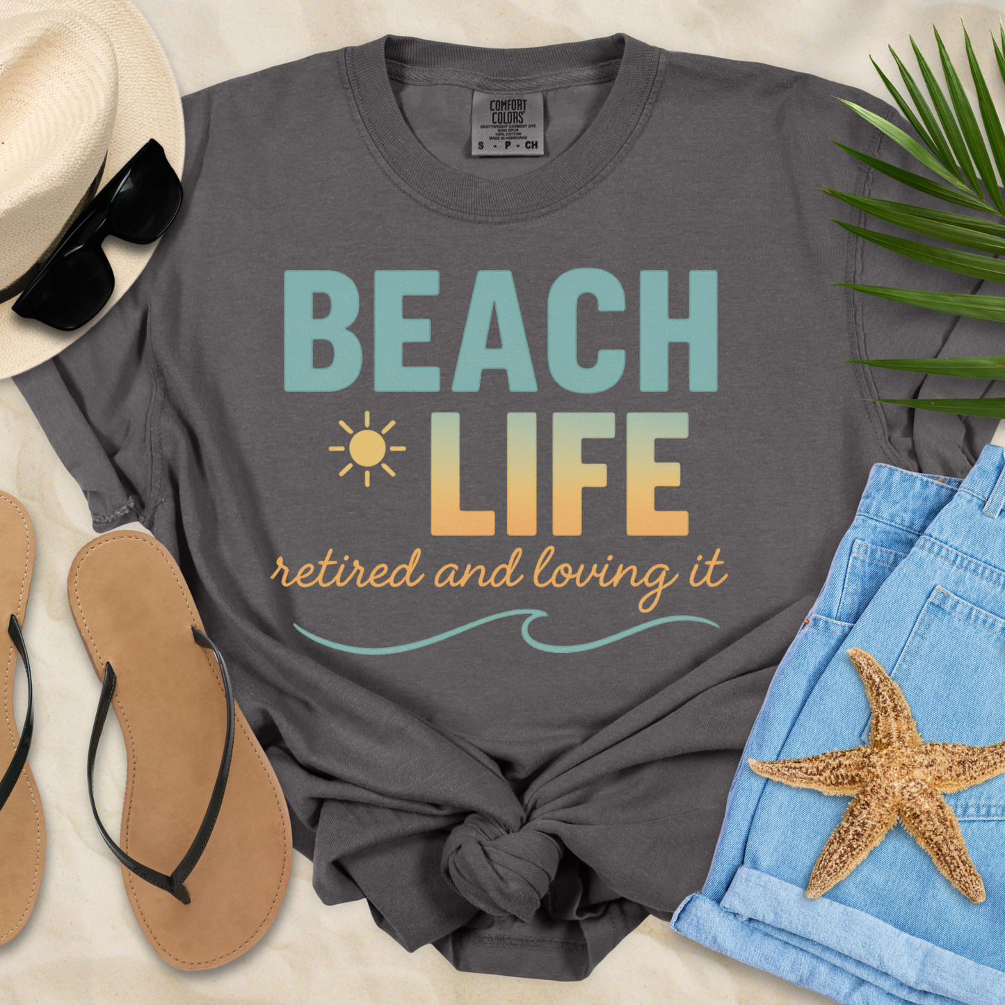 Beach Life-Retired  T-Shirt