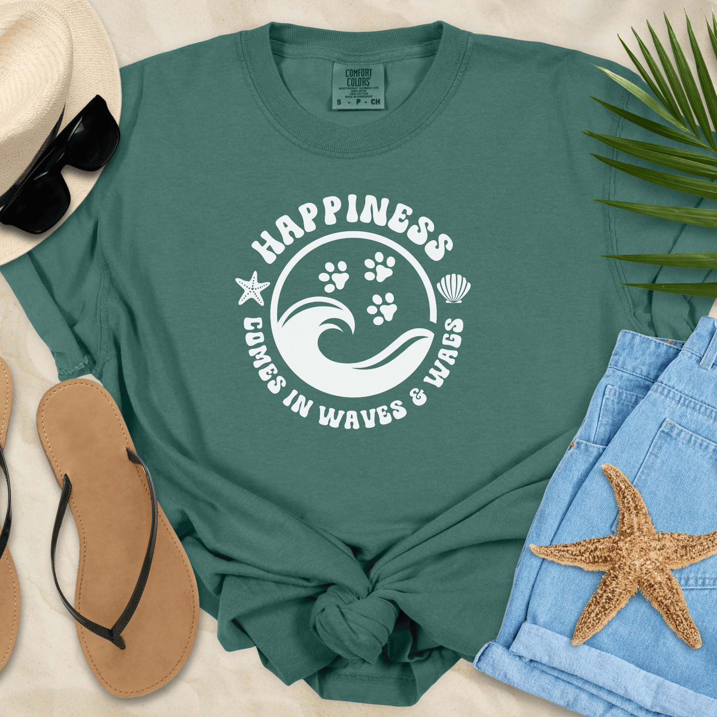 Waves & Wags T-Shirt  T-Shirt