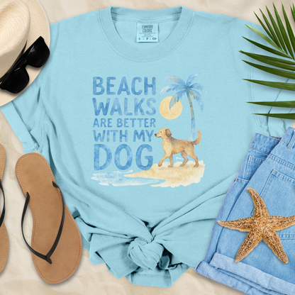 Beach Walks Are Better With My Dog T-Shirt