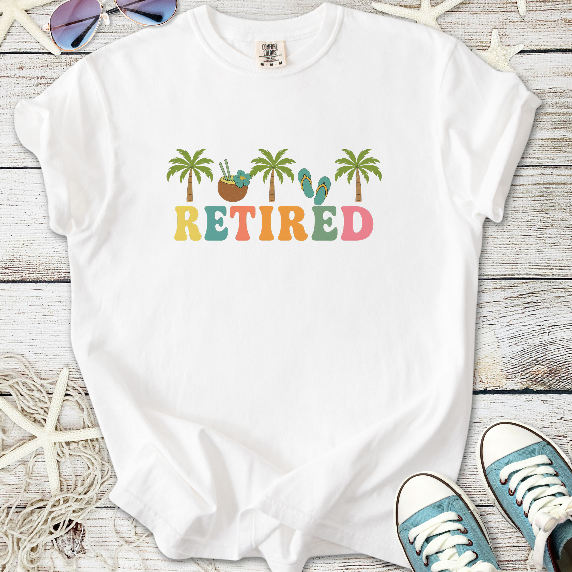 Retired - Palm Trees T-shirt