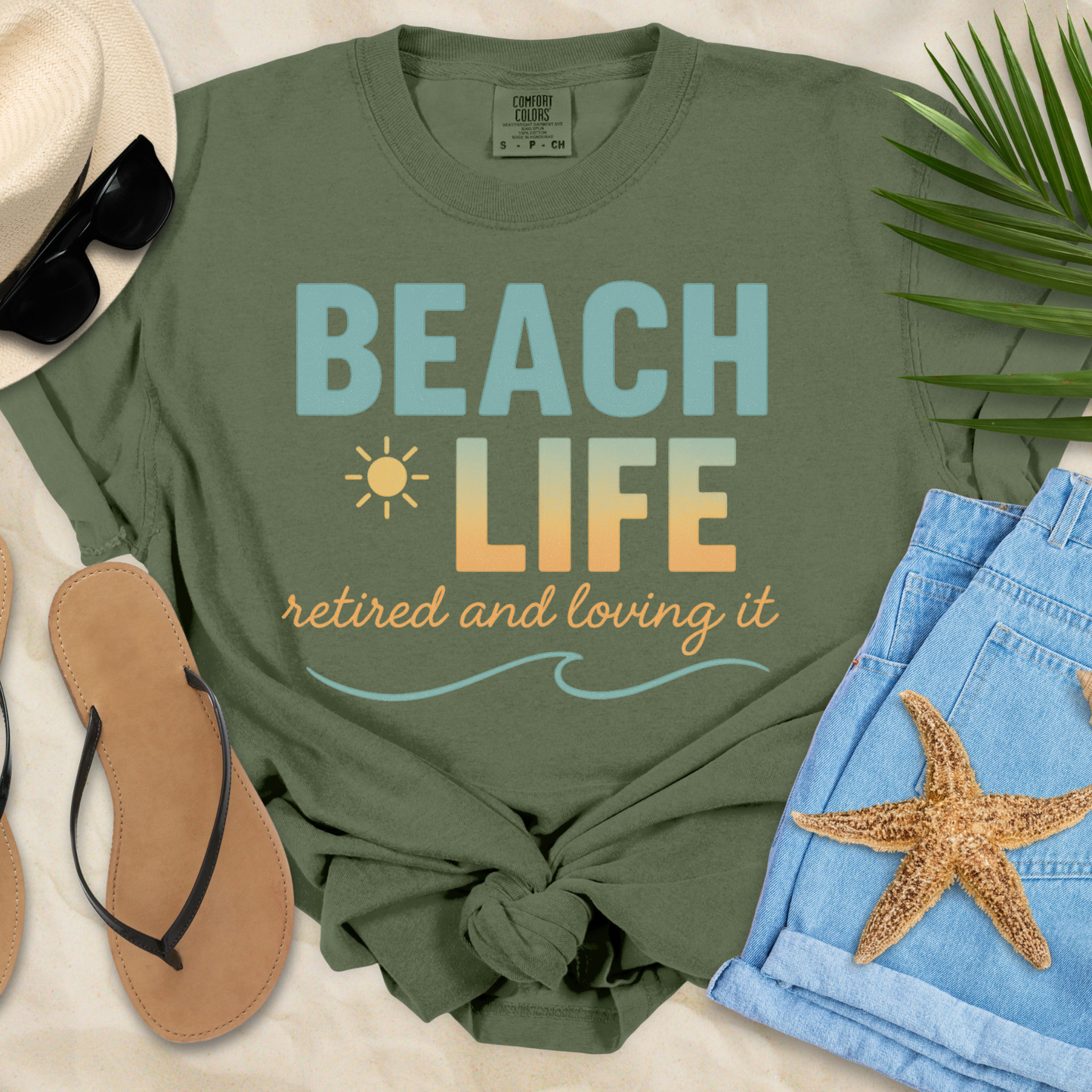 Beach Life-Retired  T-Shirt