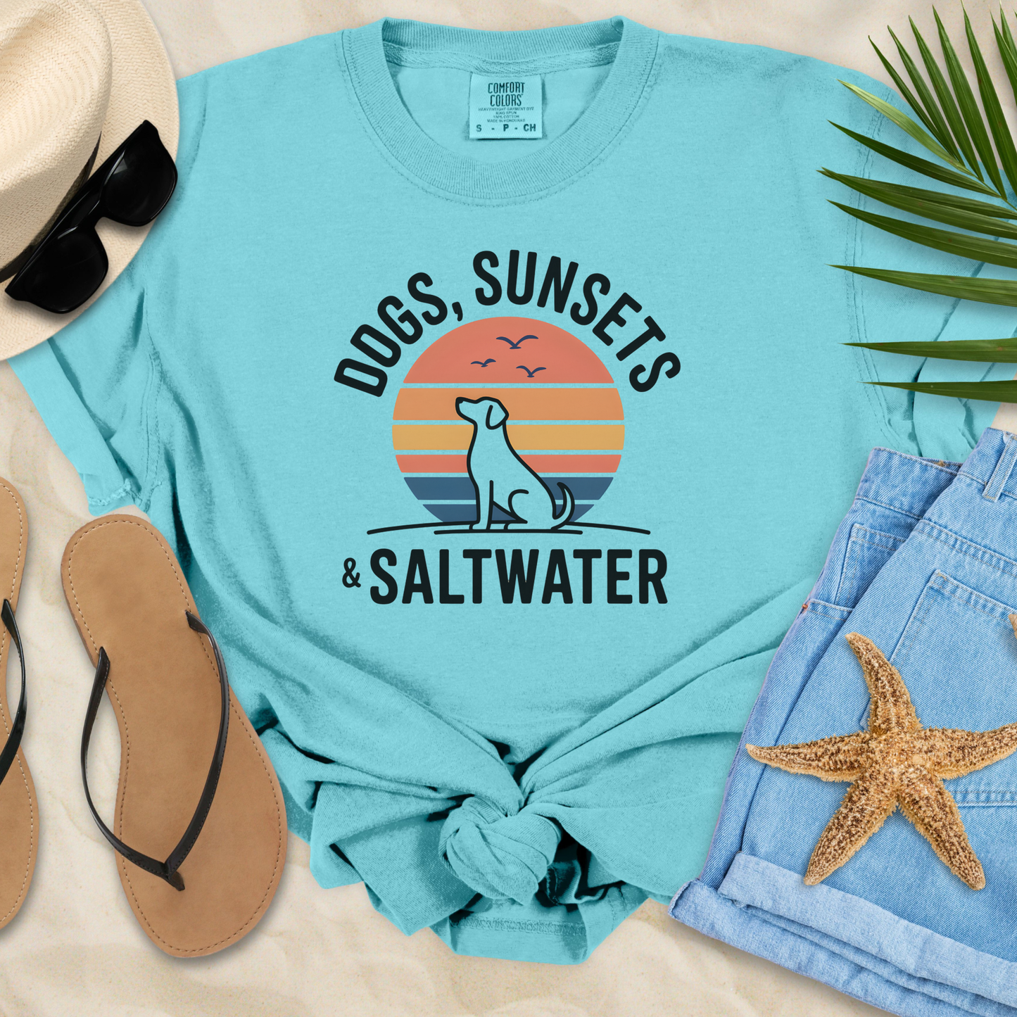 Dogs, Sunsets & Saltwater T-Shirt